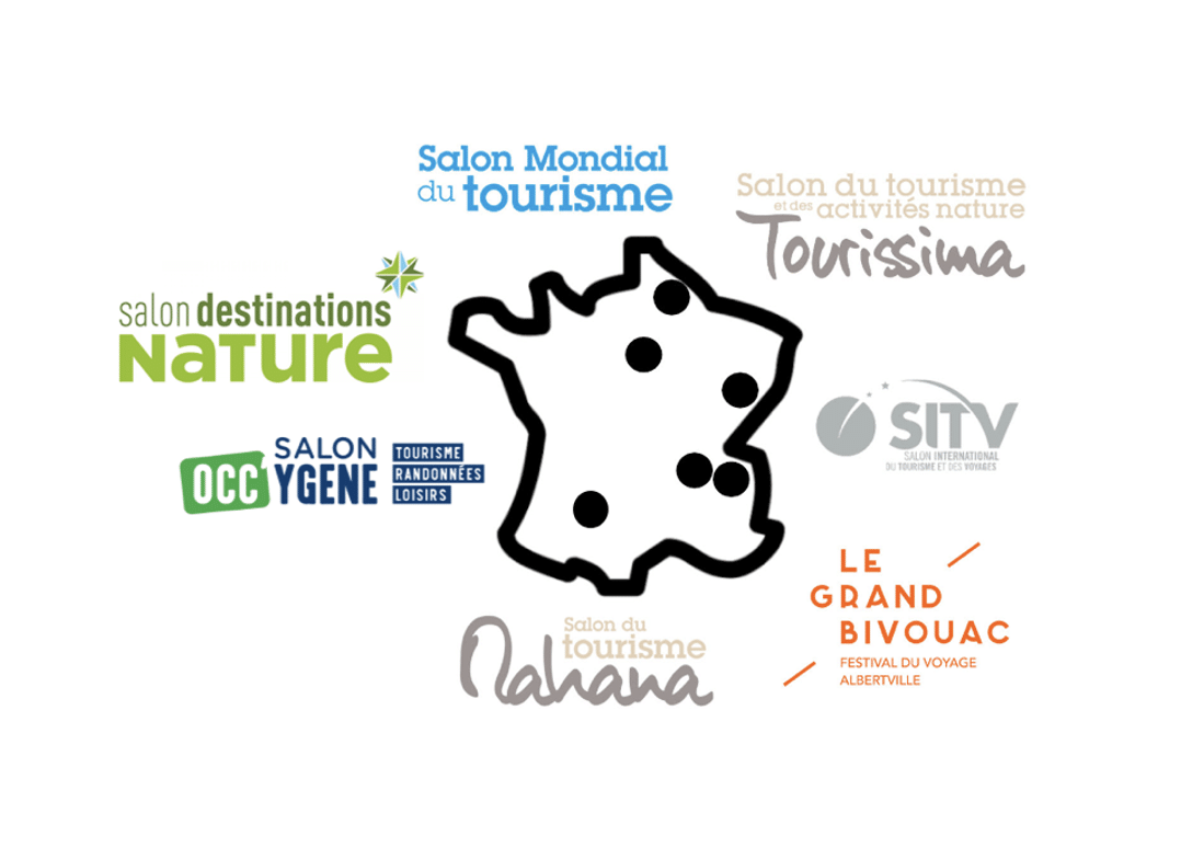 Carte a Voyager - salons partenaires - tourisme voyage