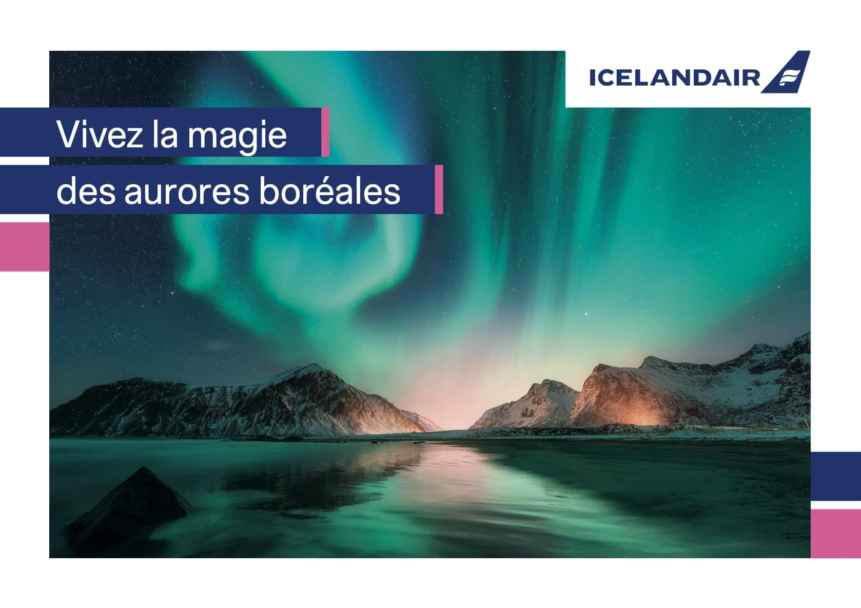 Carte a Voyager Icelandair - face A