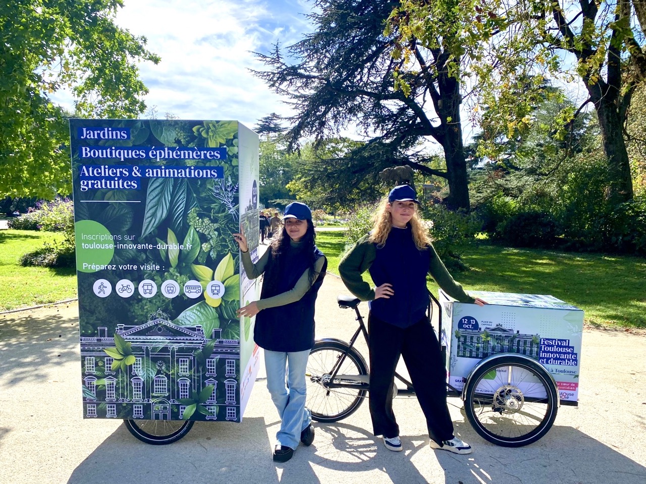 Velo Expo pour Toulouse Mairie Métropole dans le cadre de la campagne de promotion de l’édition 2024 du Festival Toulouse Innovante et Durable