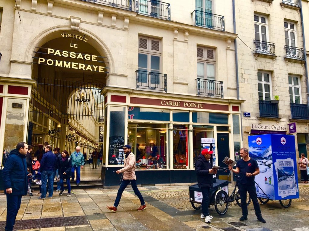 Opération de street marketing à Nantes